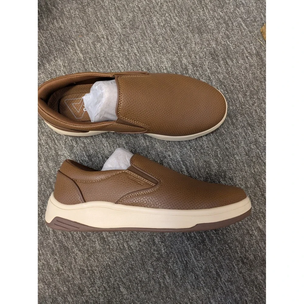 Vance Tru Comfort System Mens Townes Brown Slip On Shoes Size 9‎